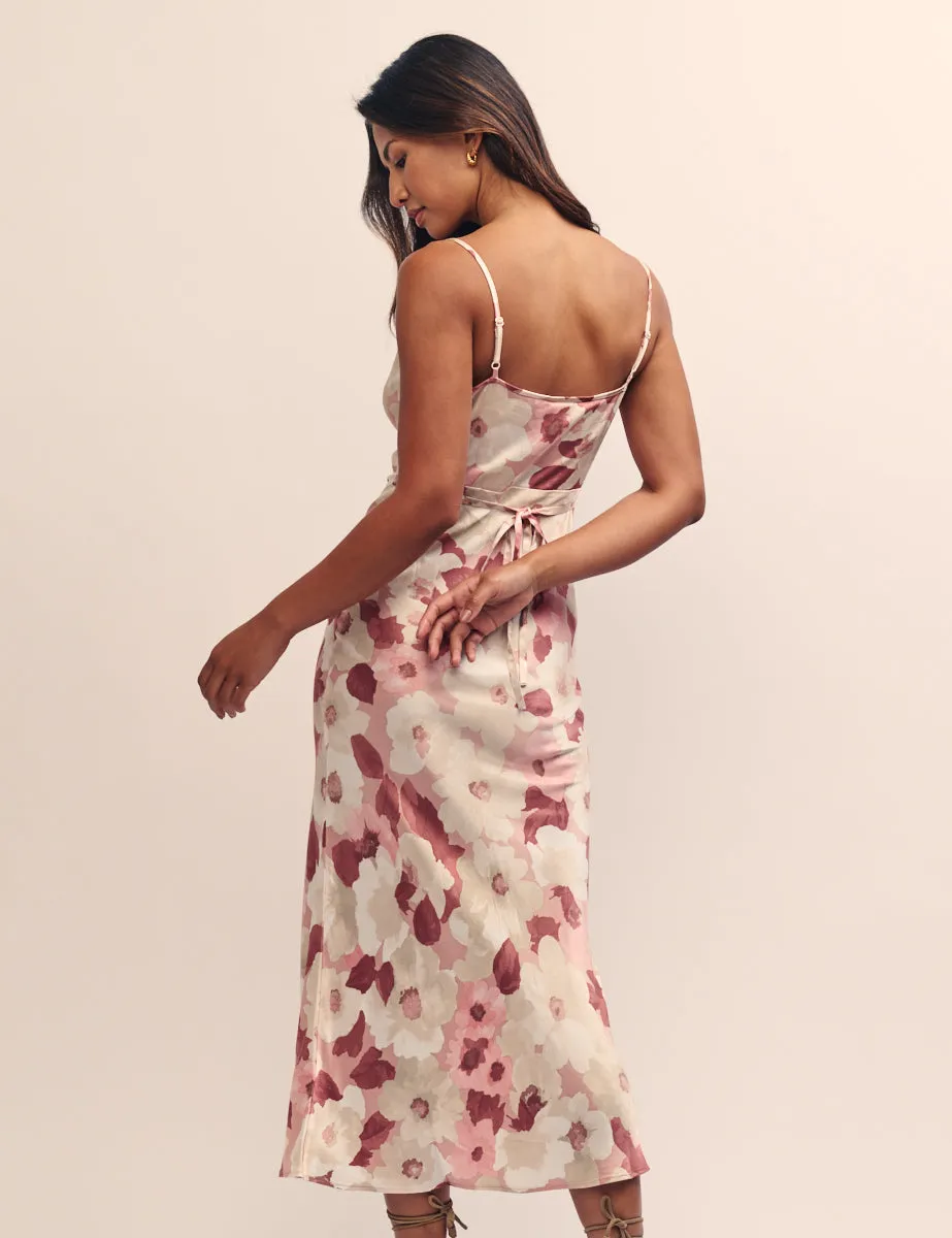 Pink Floral Bridesmaid Trixie Midaxi Dress sold by Nobody's Child product image thumbnail 4