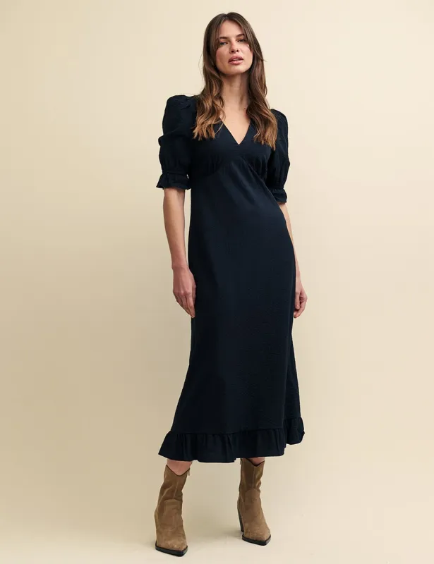 Petite Black Delilah Midi Tea Dress sold by Nobody's Child