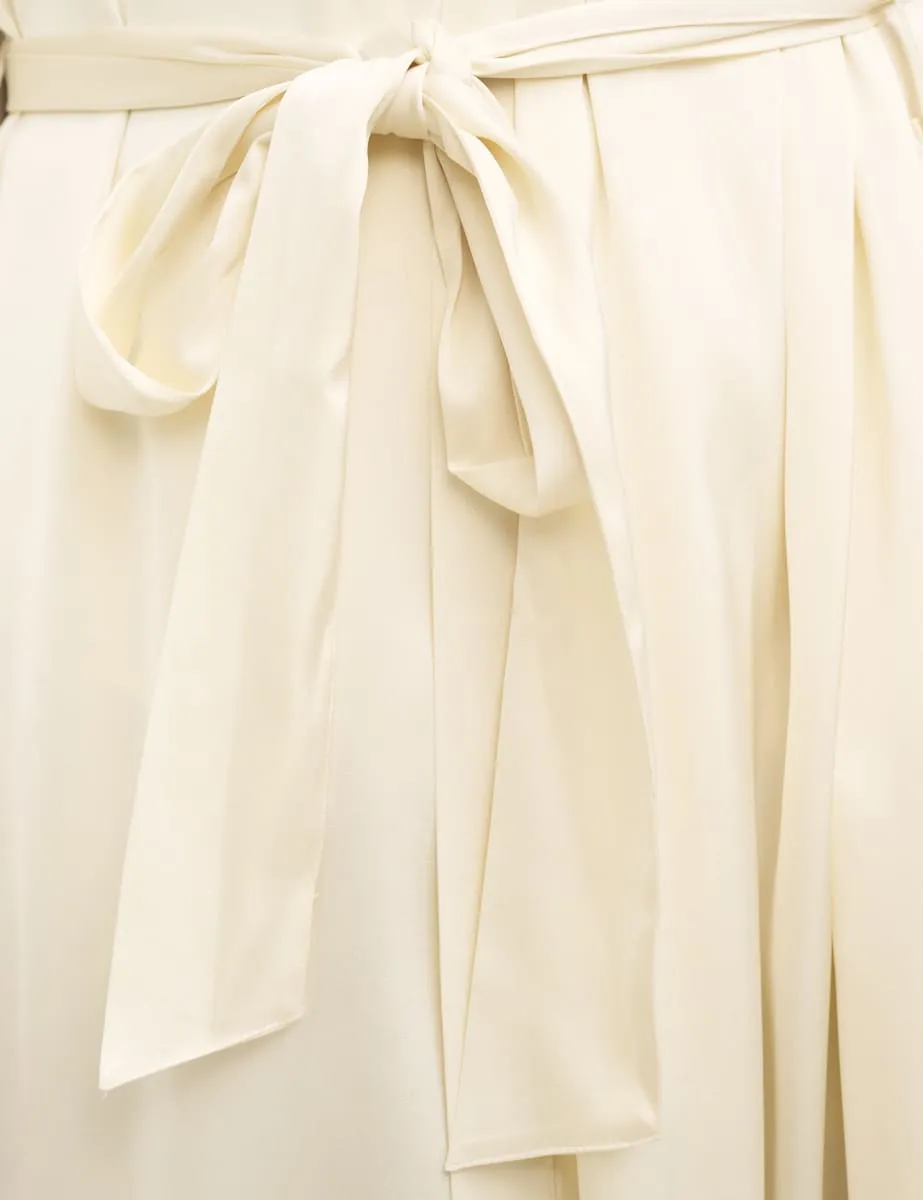Ivory Satin Pyjama Robe sold by Nobody's Child product image thumbnail 5