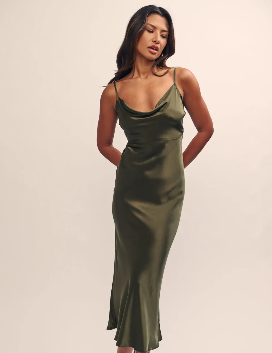 Green Bridesmaid Trixie Midaxi Dress sold by Nobody's Child product image thumbnail 3