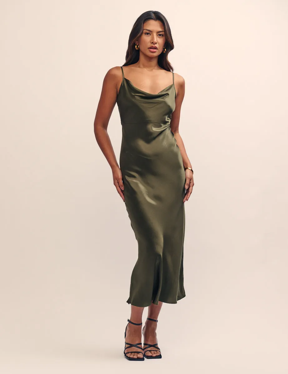 Green Bridesmaid Trixie Midaxi Dress sold by Nobody's Child