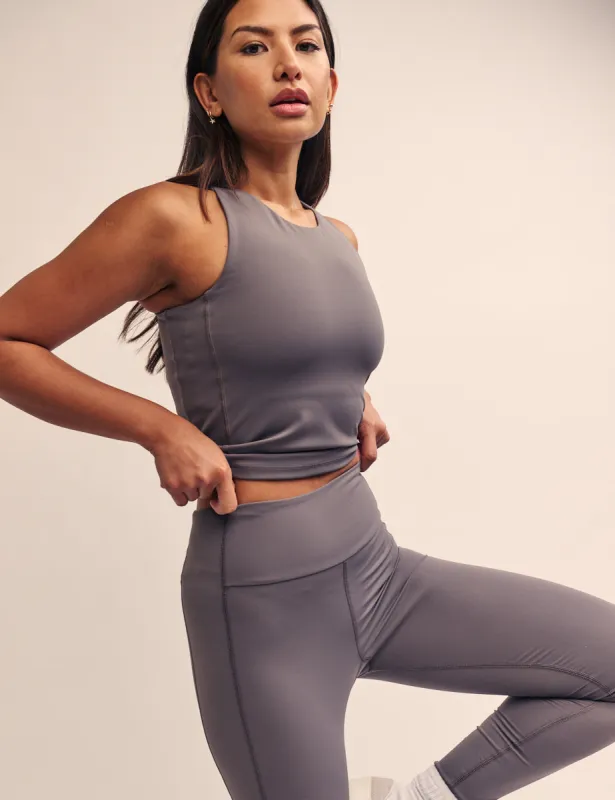 Grey Active Tank Top sold by Nobody's Child