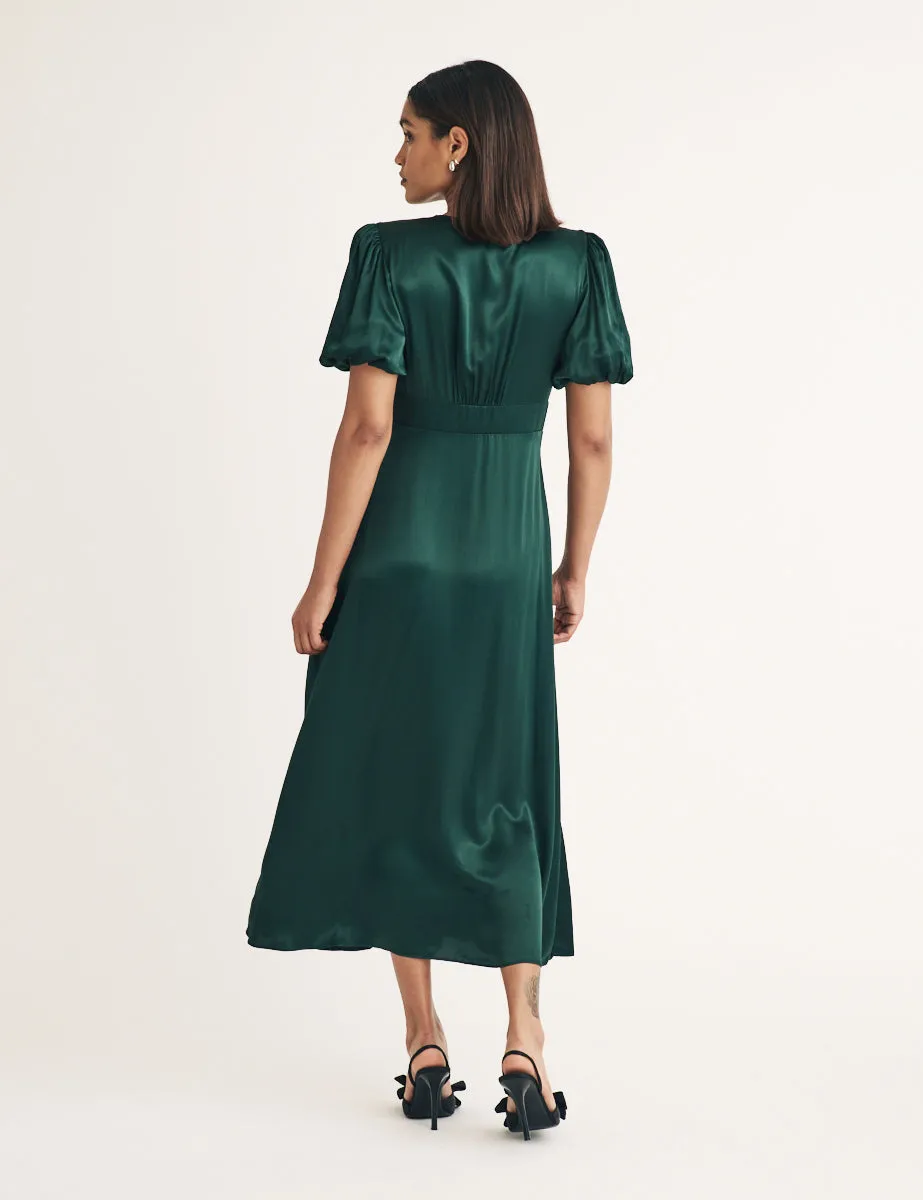 Green Bridesmaid Tyra Midi Dress sold by Nobody's Child product image thumbnail 4