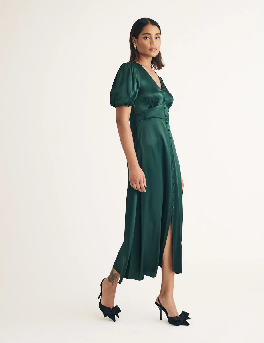 Green Bridesmaid Tyra Midi Dress sold by Nobody's Child product image thumbnail 3