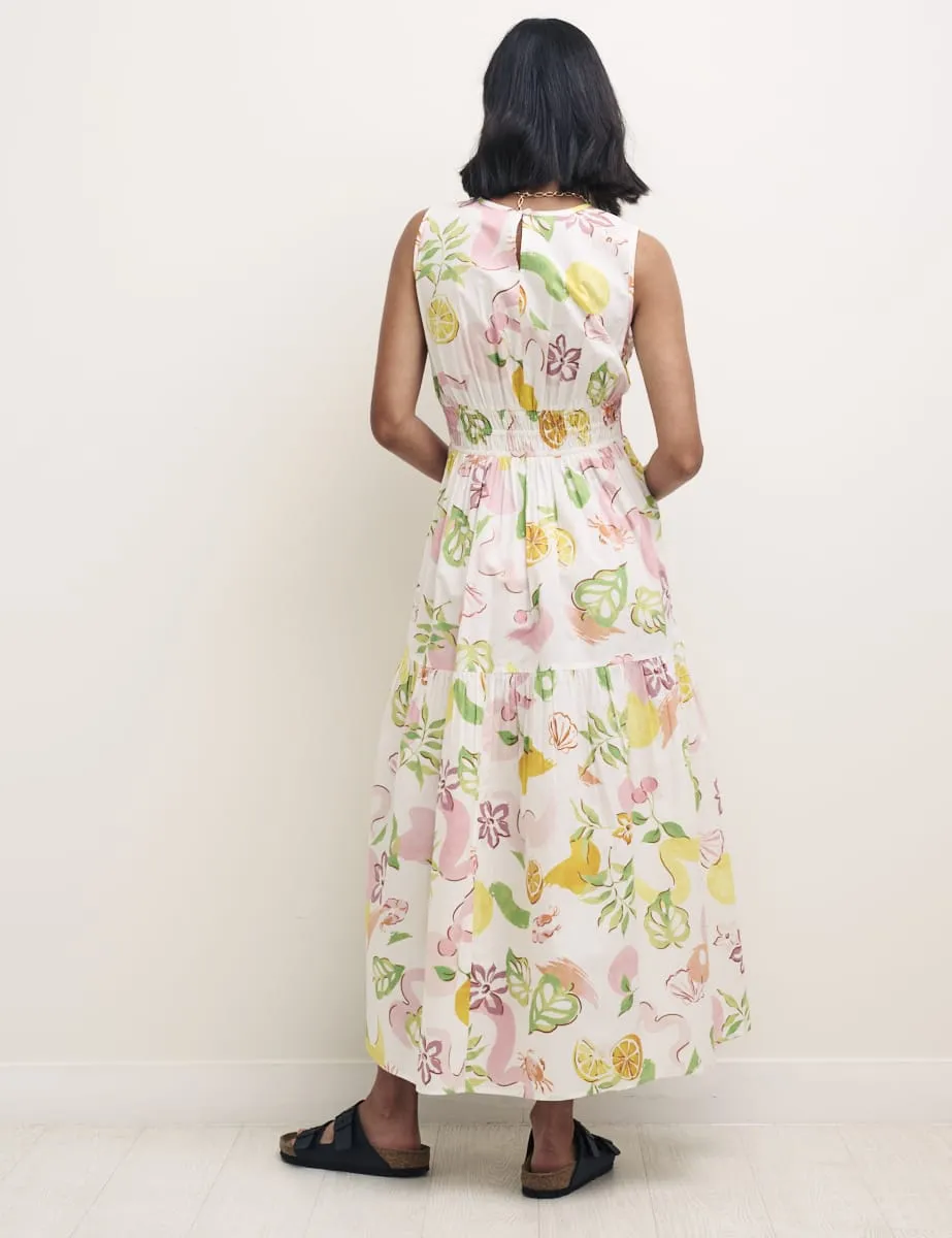 Watercolour Fruit Print Elora Midaxi Dress sold by Nobody's Child product image thumbnail 4