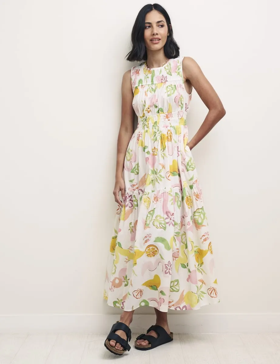 Watercolour Fruit Print Elora Midaxi Dress sold by Nobody's Child product image thumbnail 2