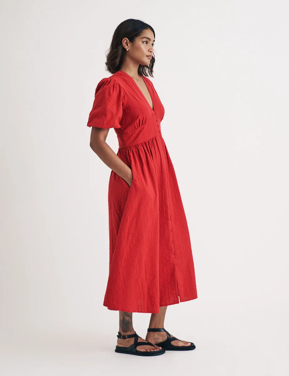 Red Starlight Midi Dress sold by Nobody's Child product image thumbnail 4