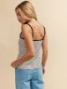 Cream and Black Stripe V-Neck Jersey Cami Top sold by Nobody's Child