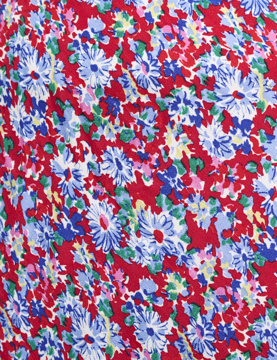 Red Floral Mila Midi Skirt sold by Nobody's Child product image thumbnail 4