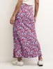 Red Floral Mila Midi Skirt sold by Nobody's Child