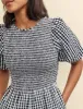 Black Gingham Nicolette Jumpsuit sold by Nobody's Child