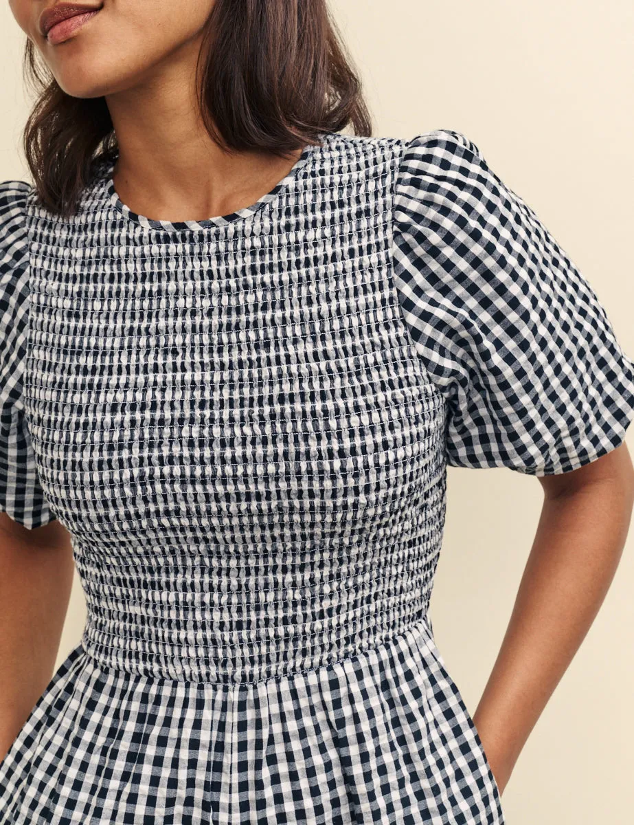 Black Gingham Nicolette Jumpsuit sold by Nobody's Child product image thumbnail 2