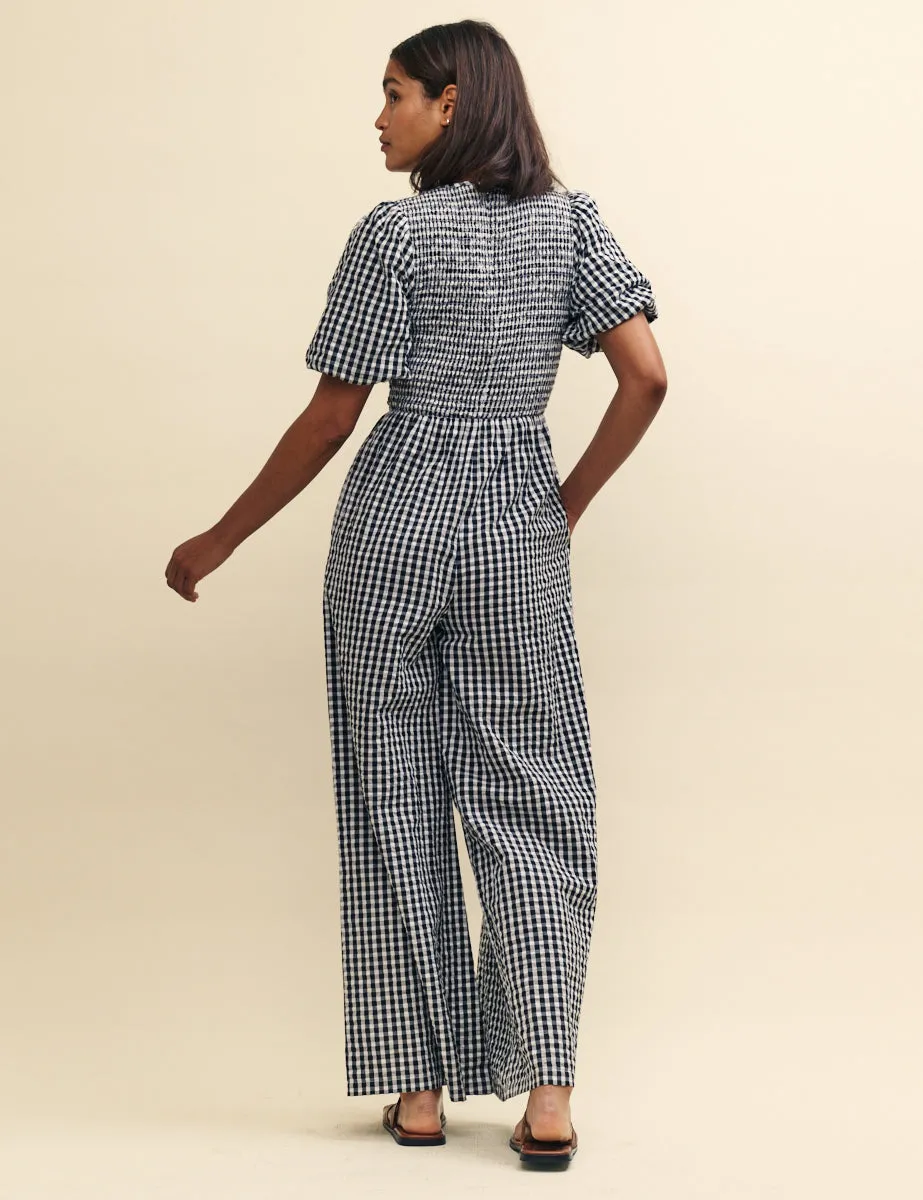 Black Gingham Nicolette Jumpsuit sold by Nobody's Child product image thumbnail 4