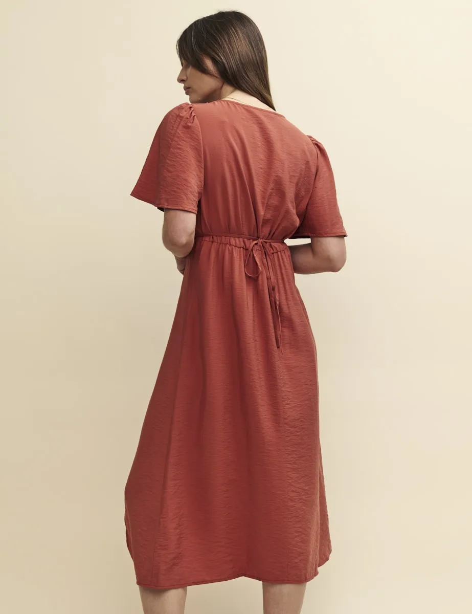 Teracotta Dee Dee Midi Dress sold by Nobody's Child product image thumbnail 4