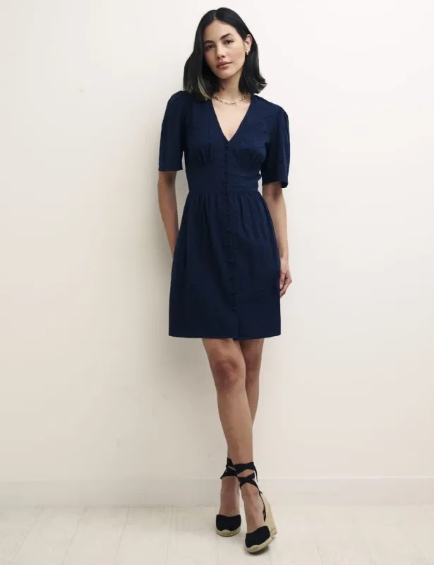 Navy Mietta Mini Dress sold by Nobody's Child