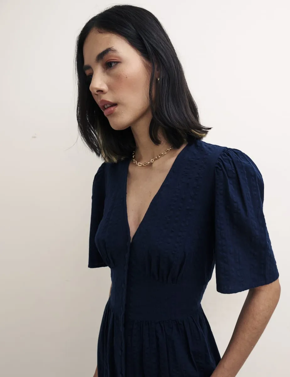 Navy Mietta Mini Dress sold by Nobody's Child product image thumbnail 3