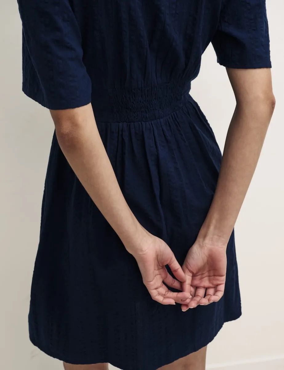 Navy Mietta Mini Dress sold by Nobody's Child product image thumbnail 4