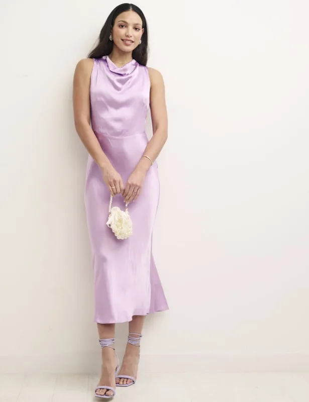 Lilac Frances Midaxi Bridesmaid Dress sold by Nobody's Child