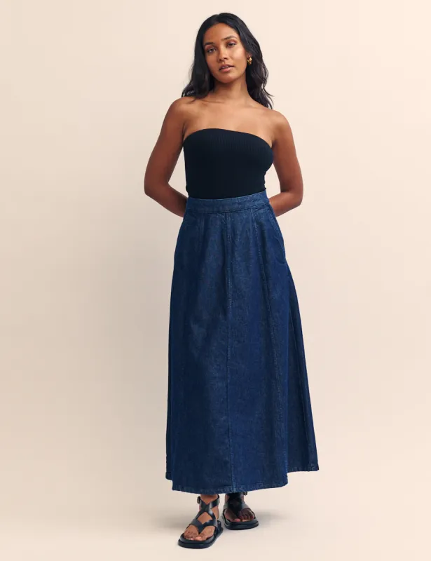 Black Ribbed Bandeau Top sold by Nobody's Child