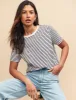 Striped Easy Fit Crew Neck T-shirt sold by Nobody's Child