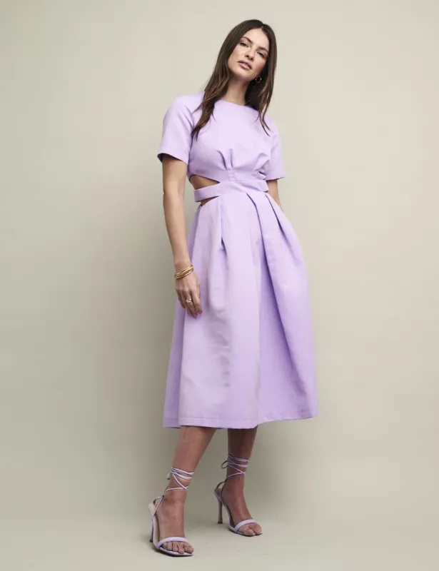 Lilac Alicia Midi Dress sold by Nobody's Child