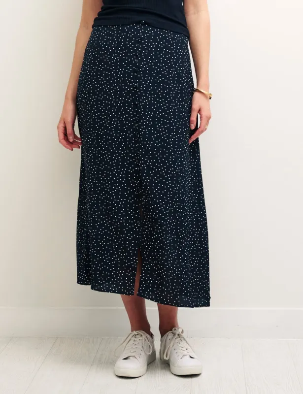 Black Spot Midi Skirt sold by Nobody's Child
