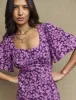 Purple Floral Dee Dee Midi Dress sold by Nobody's Child