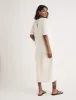 White Rochelle Midi Smock Dress sold by Nobody's Child