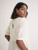 White Rochelle Midi Smock Dress sold by Nobody's Child