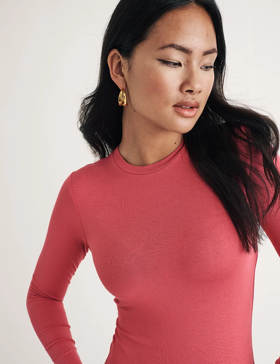 Pink Long Sleeve Jersey Top sold by Nobody's Child product image thumbnail 2