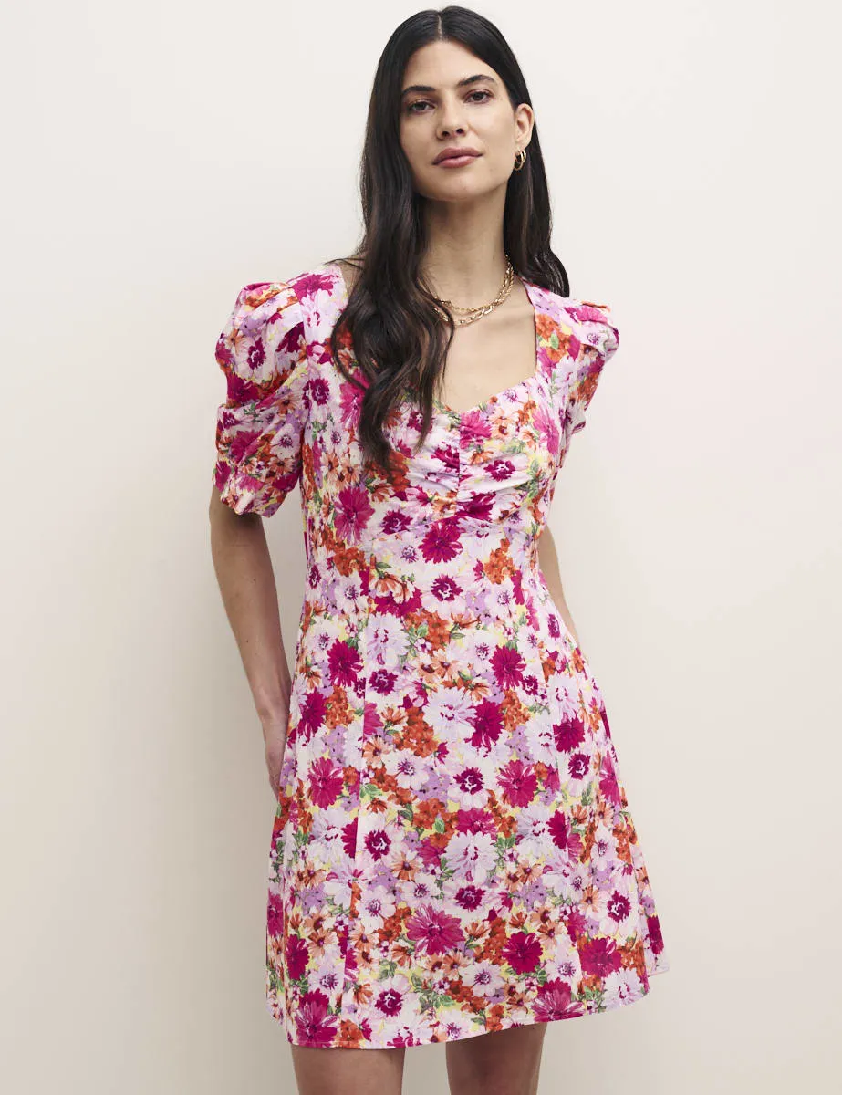 Pink and Orange Big Floral Penny Mini Dress sold by Nobody's Child product image thumbnail 2
