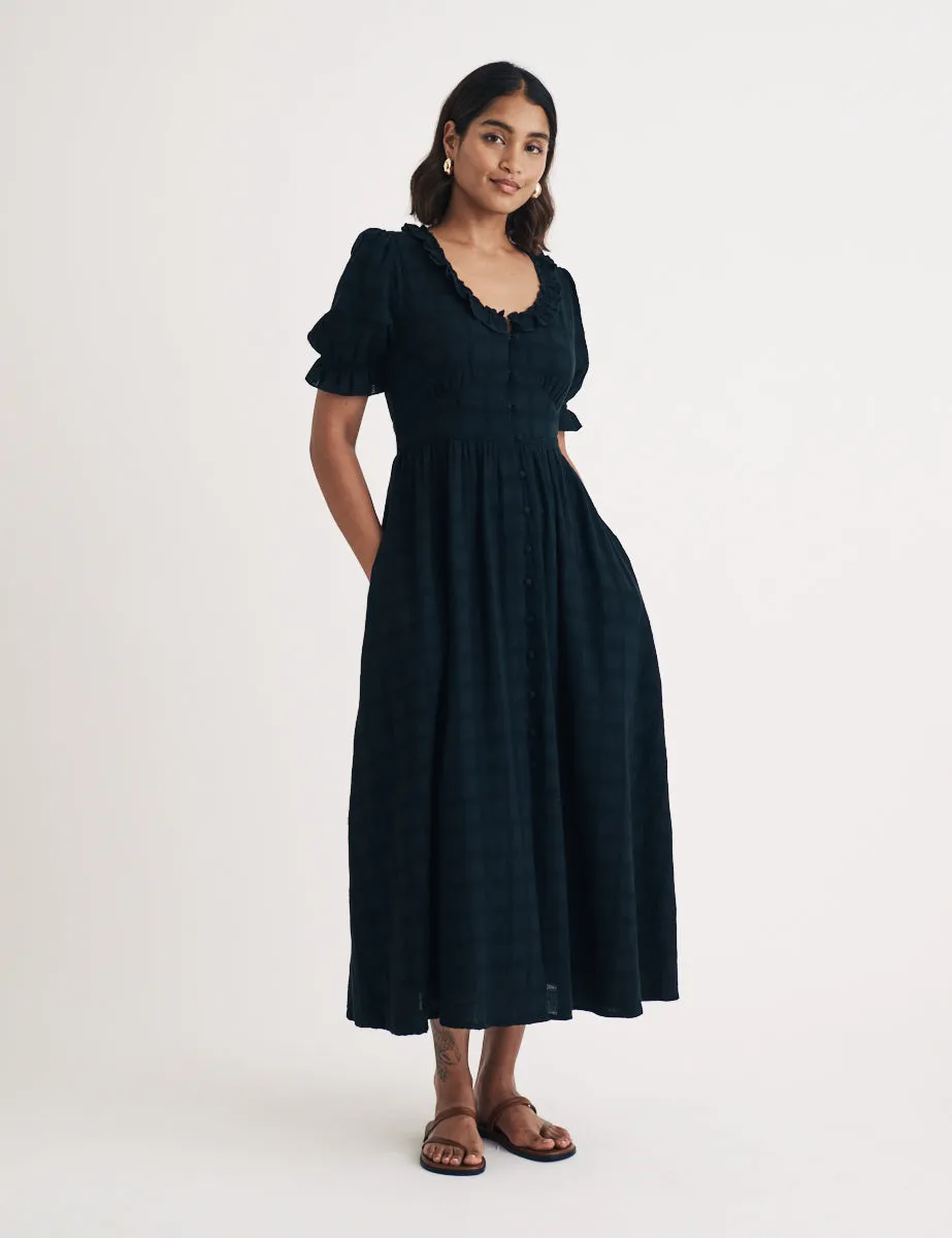 Black Flossie Midi Dress sold by Nobody's Child