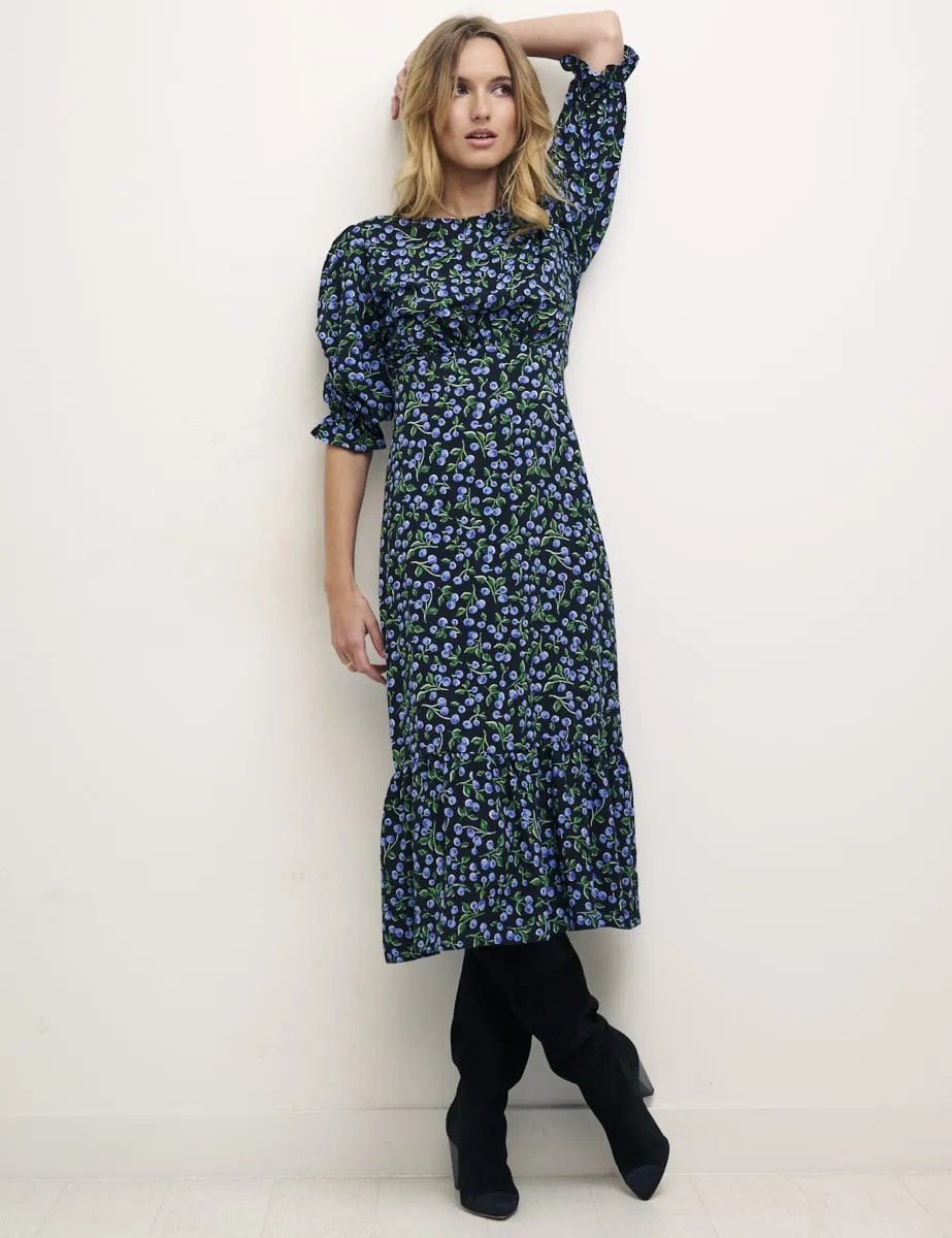 Alora Cherry Black Petite Selena Midi Dress sold by Nobody's Child product image thumbnail 2