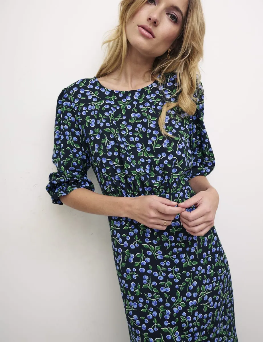 Alora Cherry Black Petite Selena Midi Dress sold by Nobody's Child product image thumbnail 3