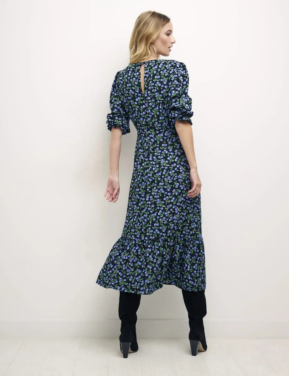 Alora Cherry Black Petite Selena Midi Dress sold by Nobody's Child product image thumbnail 4