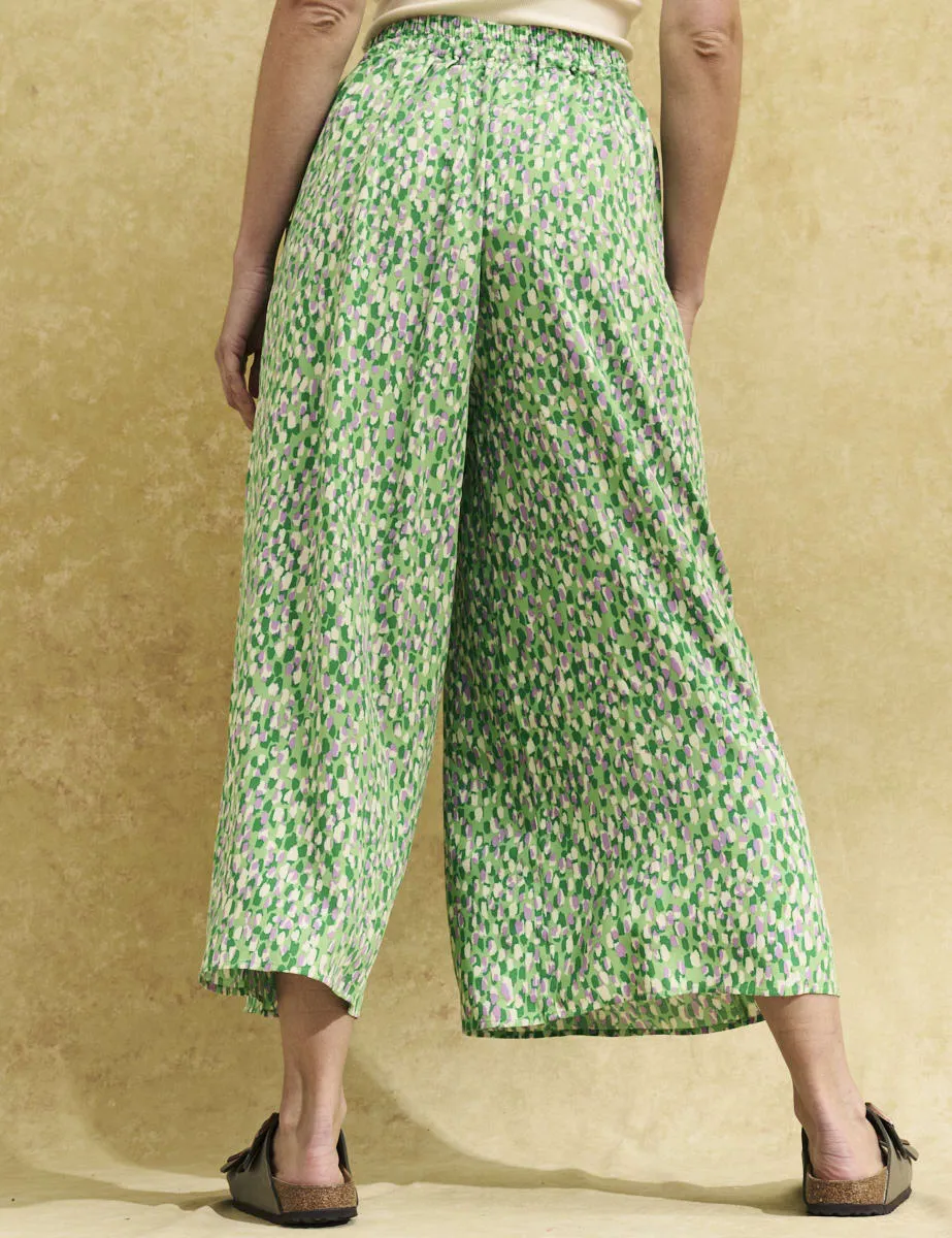 Green Brushstroke Zeena Trousers sold by Nobody's Child product image thumbnail 4