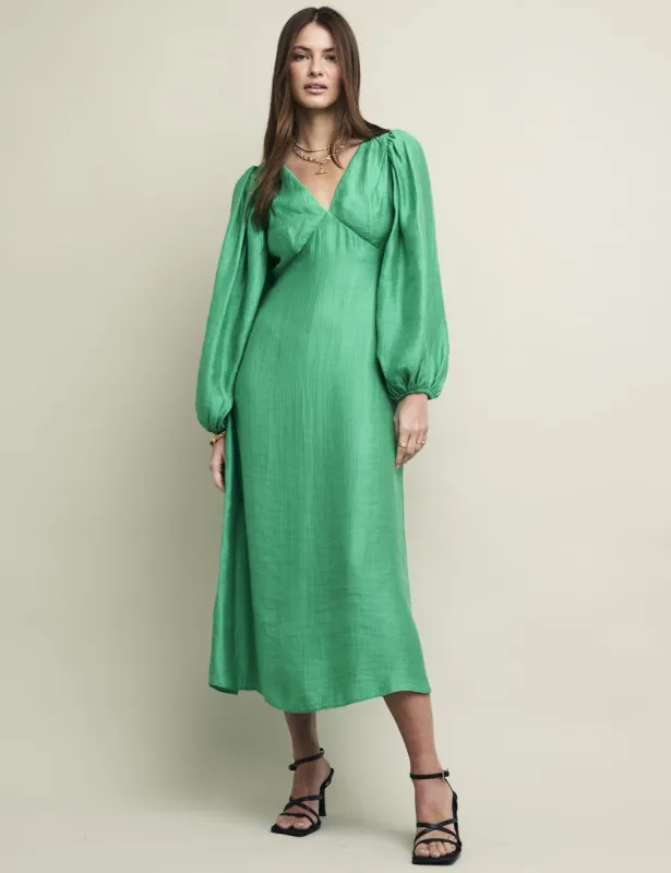 Green Zendaya Midi Dress sold by Nobody's Child