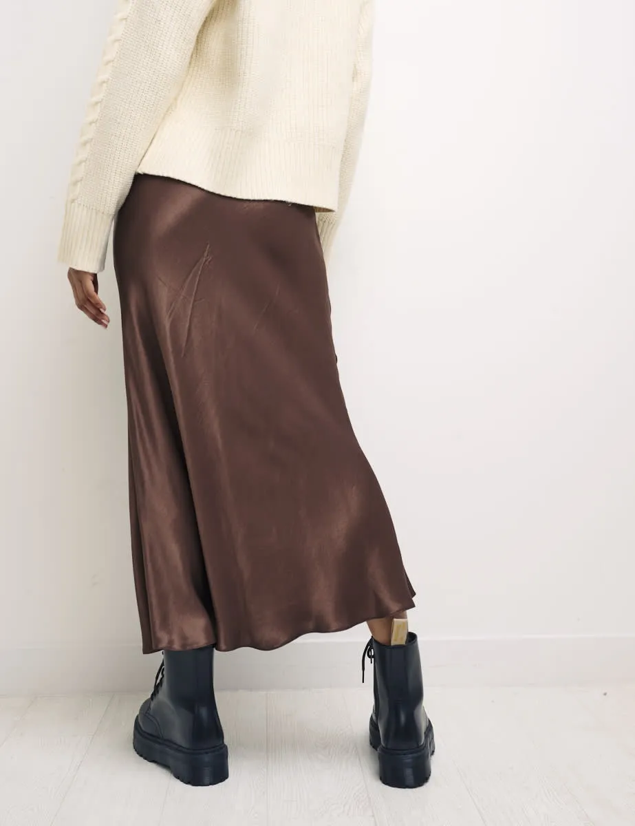 Mila Satin Slip Midi Skirt sold by Nobody's Child product image thumbnail 2