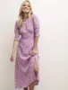 Pink Heart Print Luna Midi Shift Dress sold by Nobody's Child