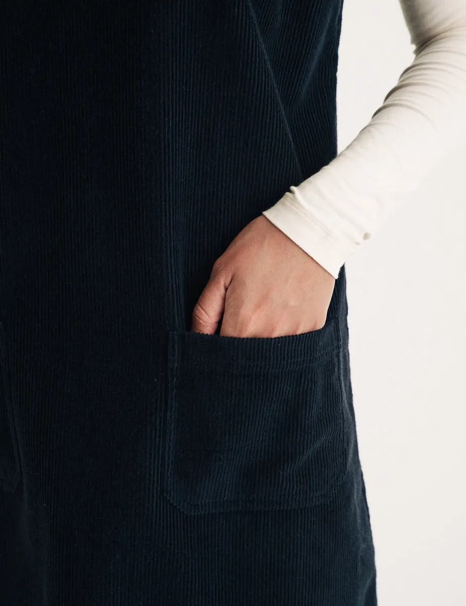 Black Cord Piper Mini Pinafore Dress sold by Nobody's Child product image thumbnail 2