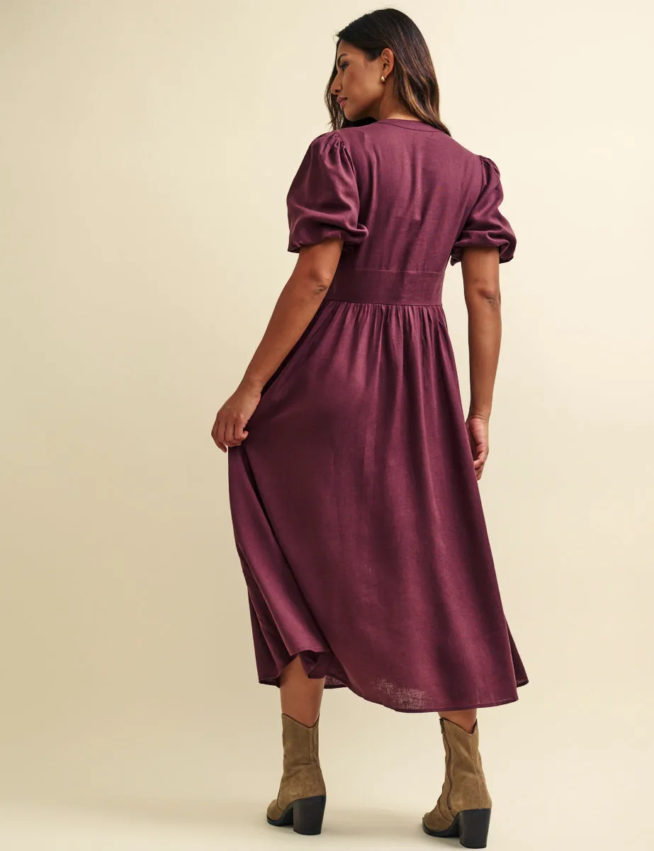 Plum Starlight Midi Dress sold by Nobody's Child product image thumbnail 4