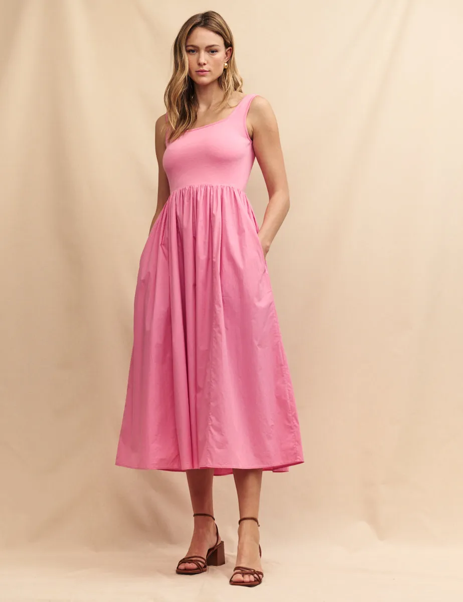 Pink Colorado Skater Midi Dress sold by Nobody's Child