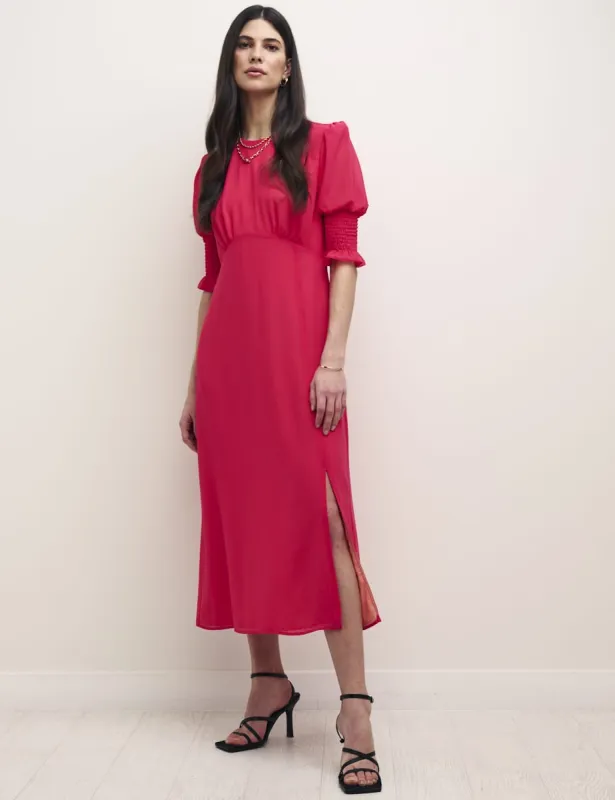 Pink Luna Chiffon Midi Dress sold by Nobody's Child