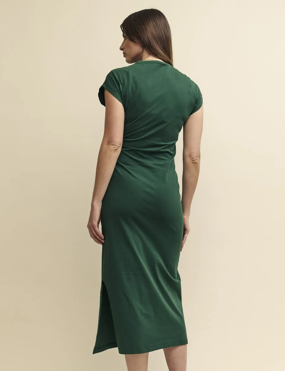 Green Jersey Dakota Midi Dress sold by Nobody's Child product image thumbnail 3