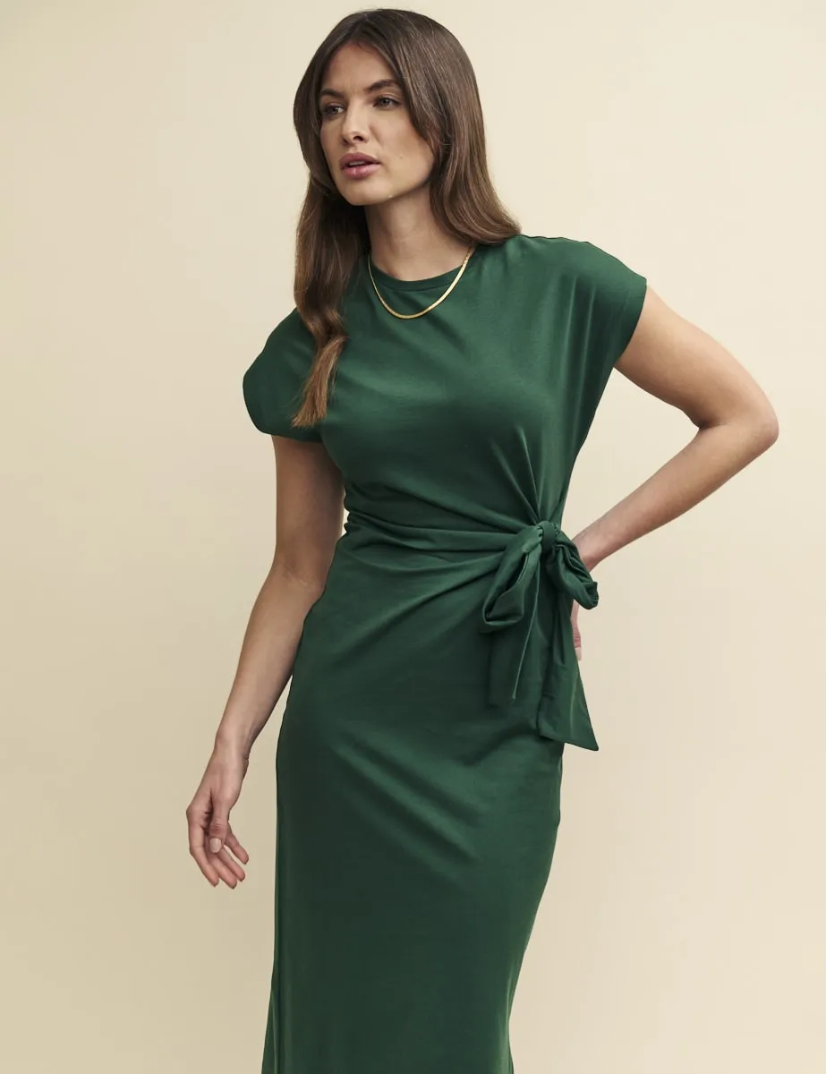 Green Jersey Dakota Midi Dress sold by Nobody's Child product image thumbnail 2