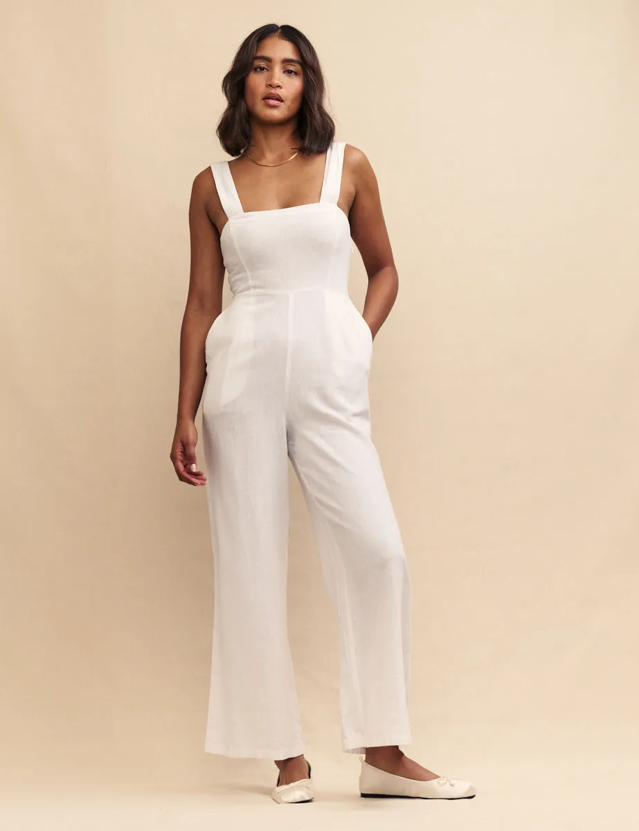 White Beach Jumpsuit sold by Nobody's Child