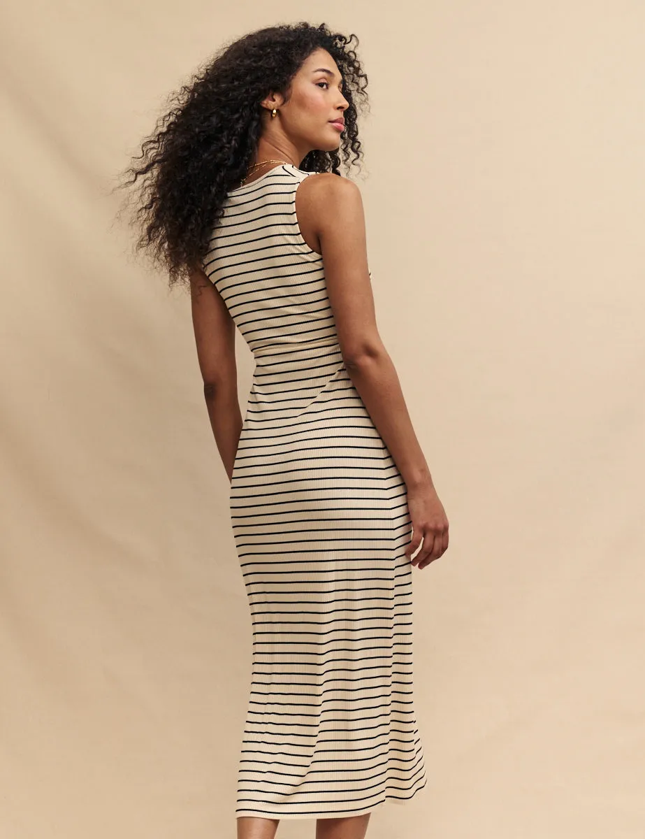 Striped Twist Wren Midi Dress sold by Nobody's Child product image thumbnail 4