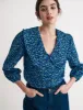 Blue Ditsy Floral Cord Emmie Blouse sold by Nobody's Child