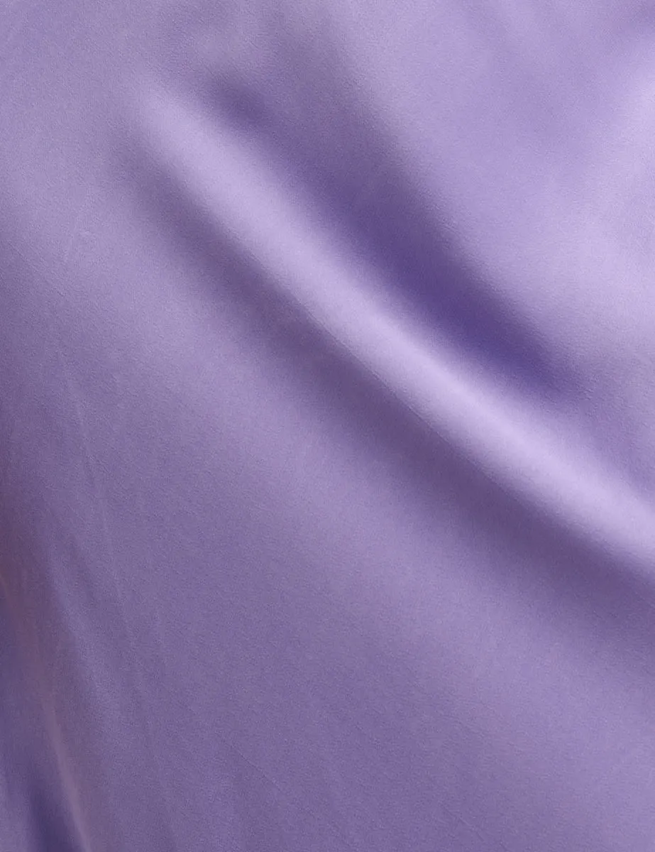 Purple Satin Slip Mila Midi Skirt sold by Nobody's Child product image thumbnail 4