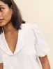 White Collared Emmie Blouse sold by Nobody's Child